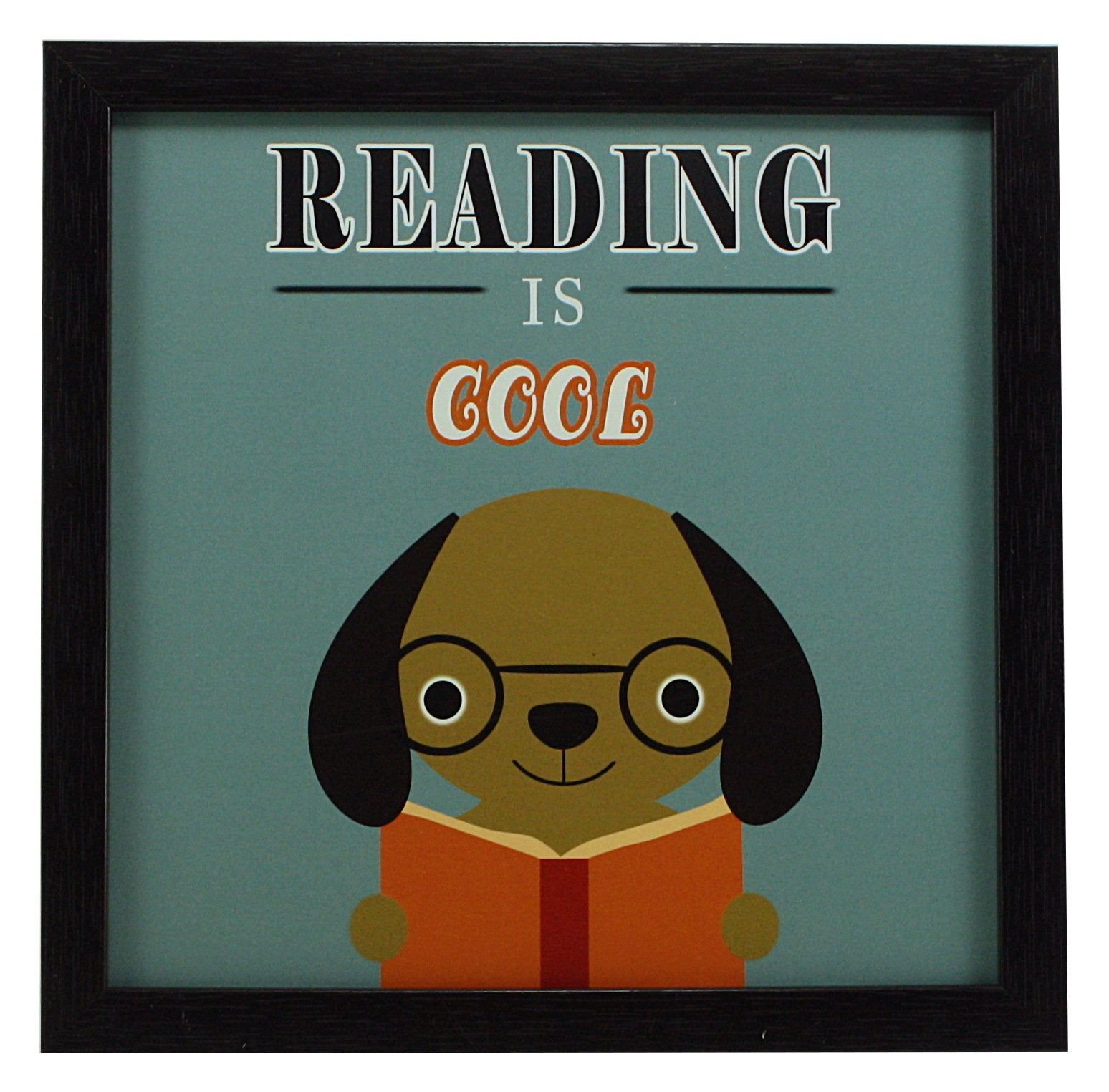 Indianara 3 Piece Set of Framed Wall Hanging Kids Room Decor Science Math Reading Art Prints 8.7 INCH X 8.7 INCH Without Glass